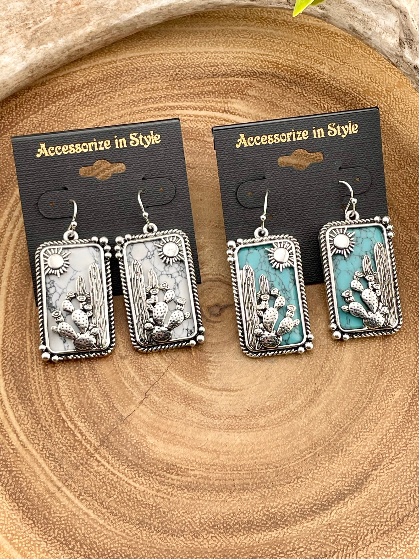 Calypso Fashion 3D Desert Fish Hook Earrings