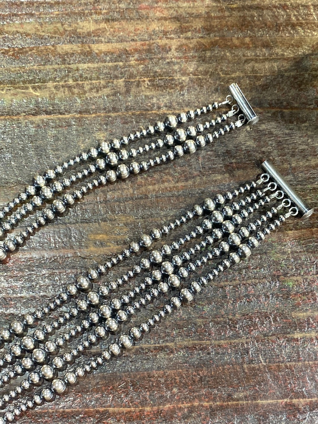 3 & 5 Strand Varied Navajo Pearl Bracelet