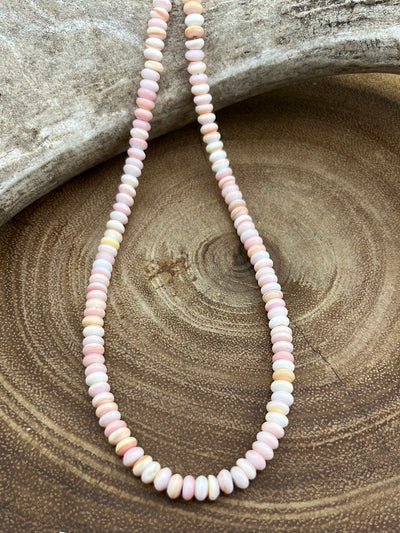 Skipperling Pink Conch Beaded Necklace - 18"