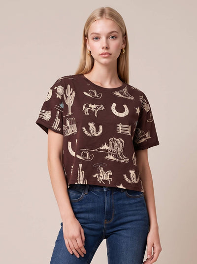 Western Printed T-shirt