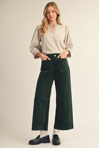 Rocio Wide Leg Corduroy Pants