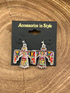 Grisel Fashion Aztec Thunderbird Necklace & Fish Hook Earrings
