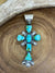 Avery Sonoran Gold Turquoise Cross Pendant