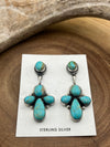Kingman Turquoise Post Drop Earrings