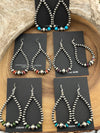 Eclipse Varied Navajo Pearls & Gemstone Earrings