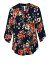 Lizzy Navy Floral Blouse