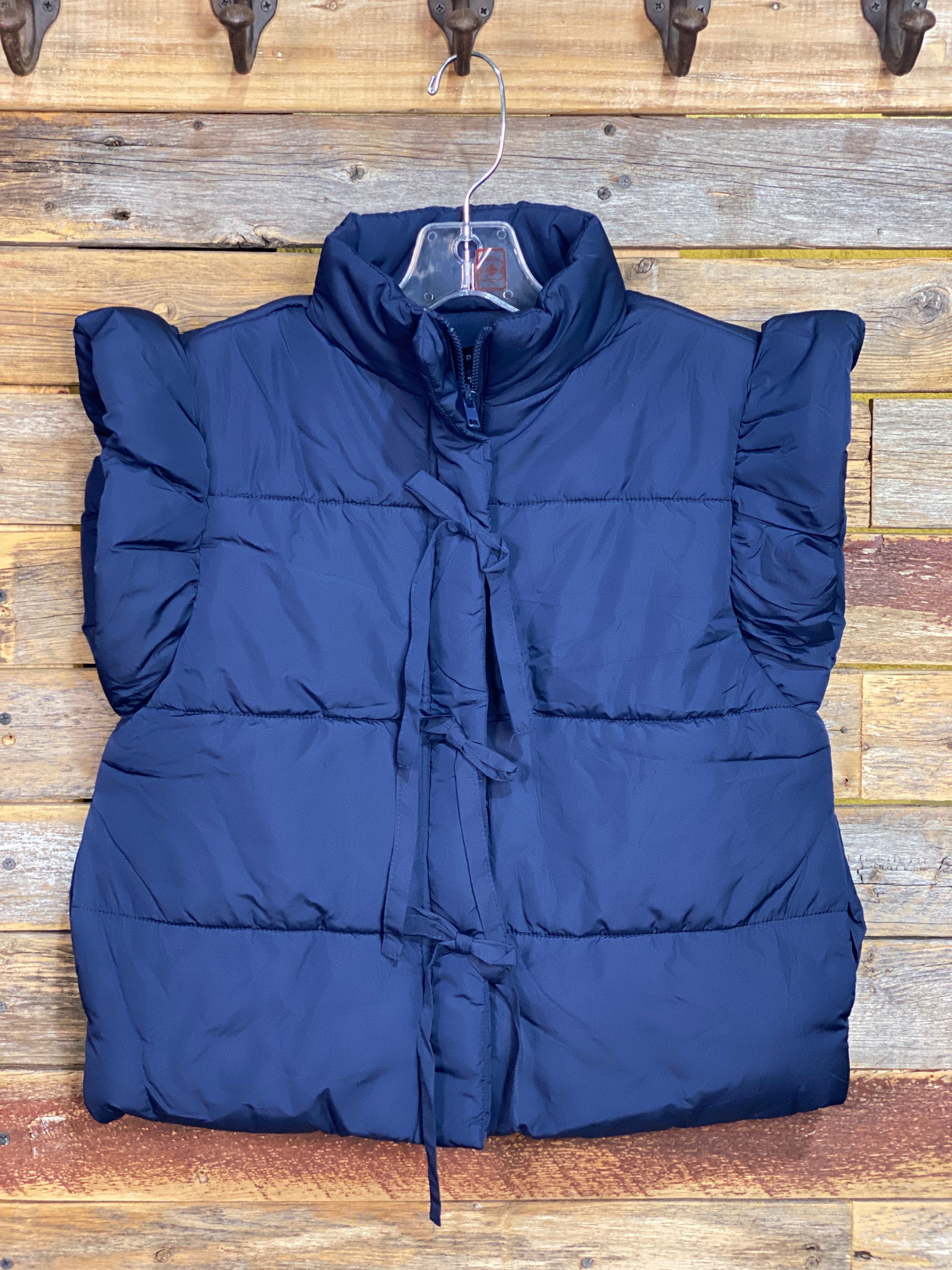 Flutter Sleeve Puffer Vest