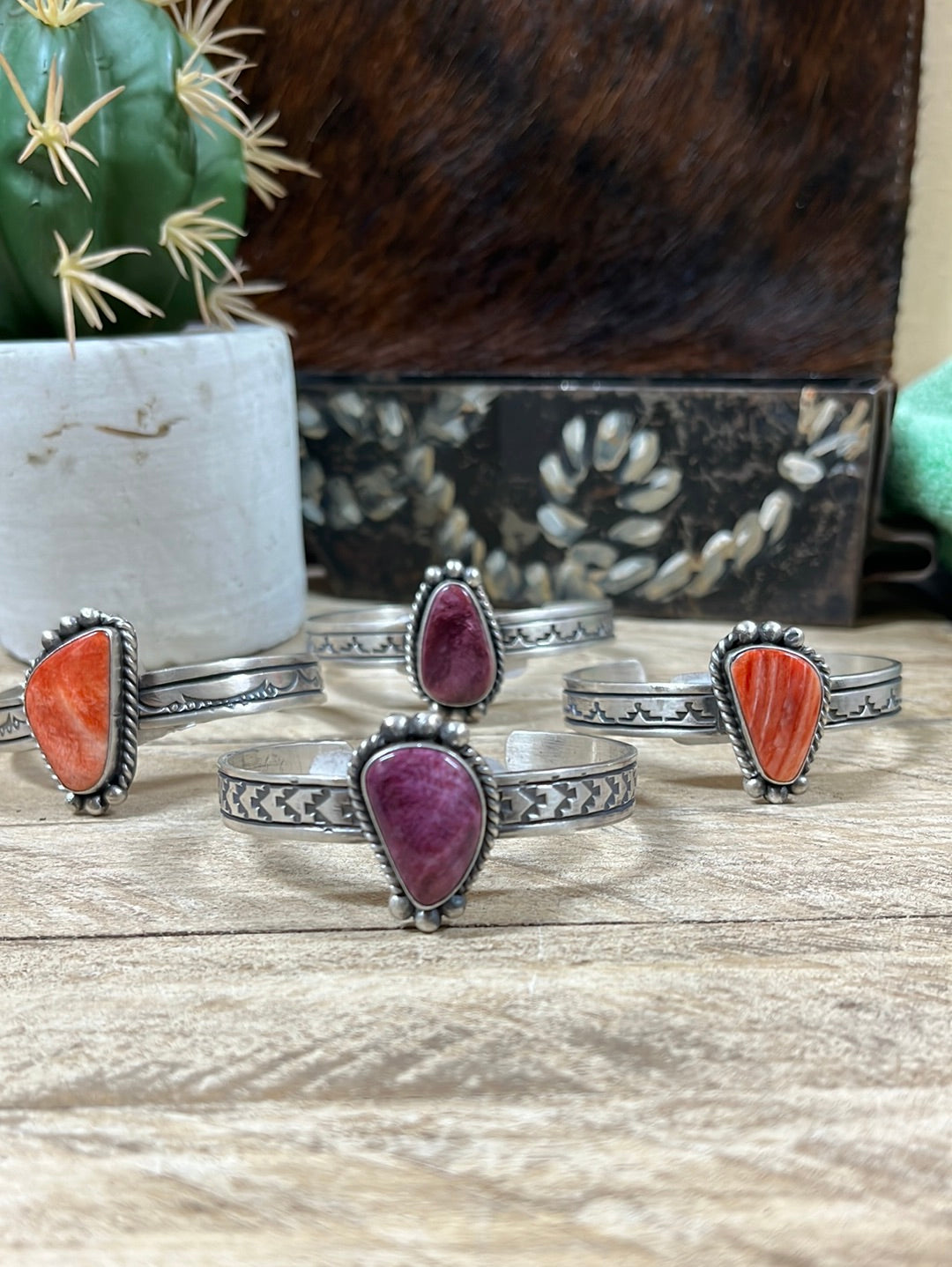 Trace Spiny Oyster Cuff Bracelet