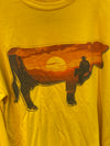 Sunset Cow Graphic Sweatshirt