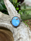 Sioux City Sterling Turquoise Ring - size 7.5
