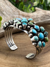 Landry Sterling Turquoise Cluster Cuff