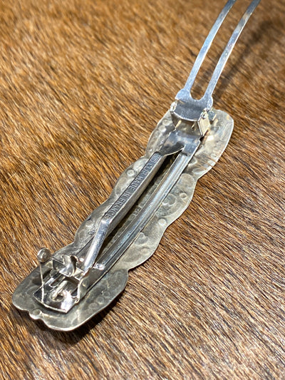 Susie Stamped Sterling Stamped  Barrettes