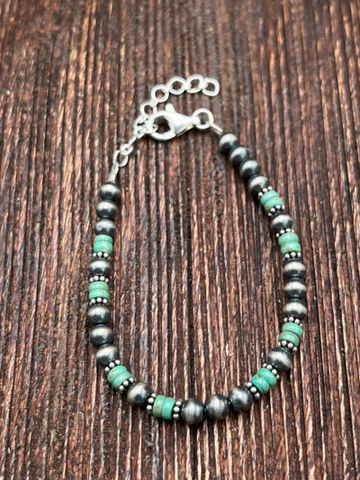 Brody Sterling 5mm Navajo & Stone Bracelets