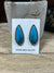 Kayla Framed Campitos Turquoise Teardrop Post Earrings