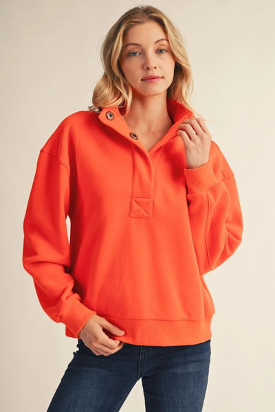 Kaylynn Fleece Lined High Neck Pullover