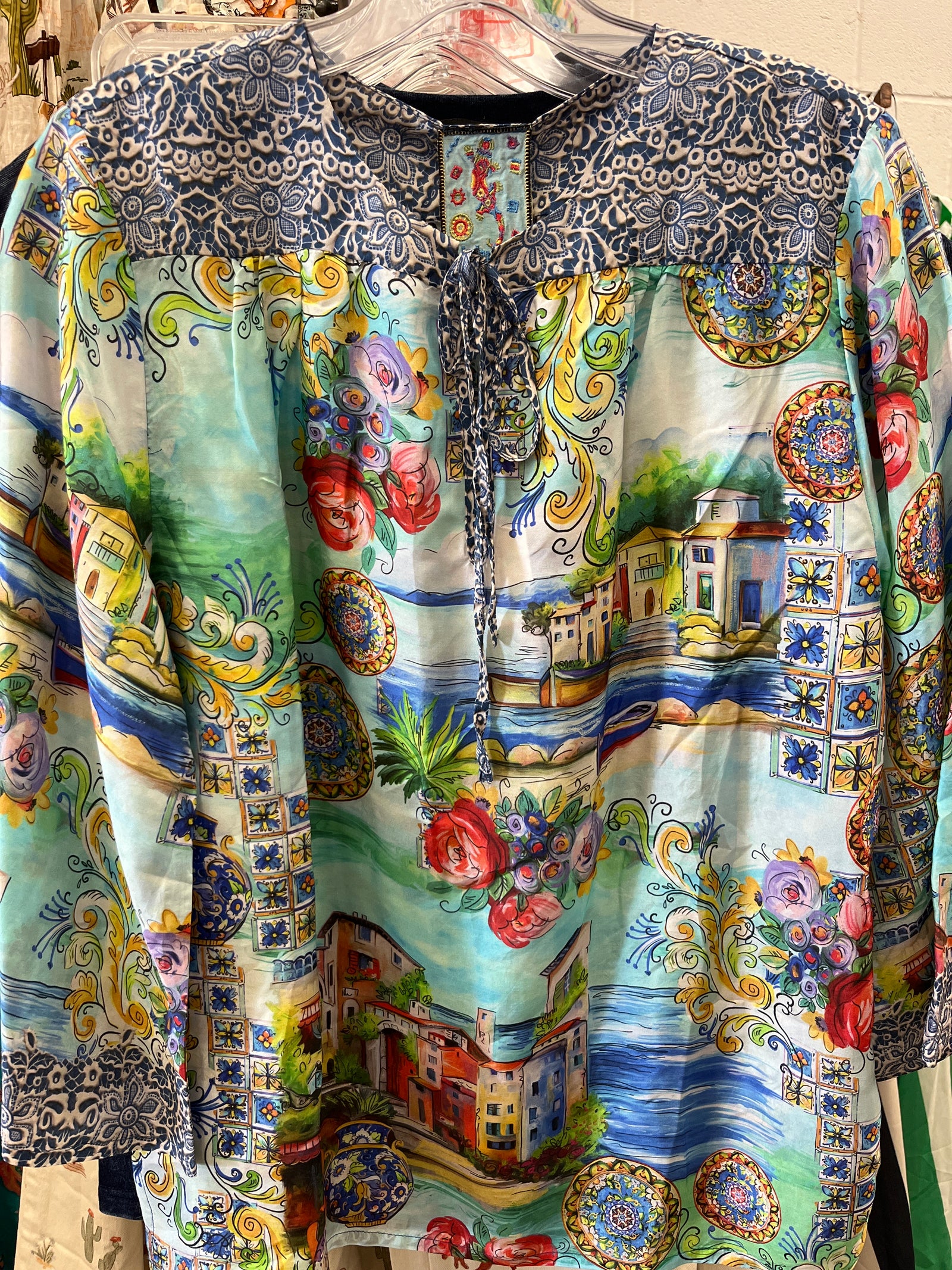 Johnny Was Lepin Flowy Blouse