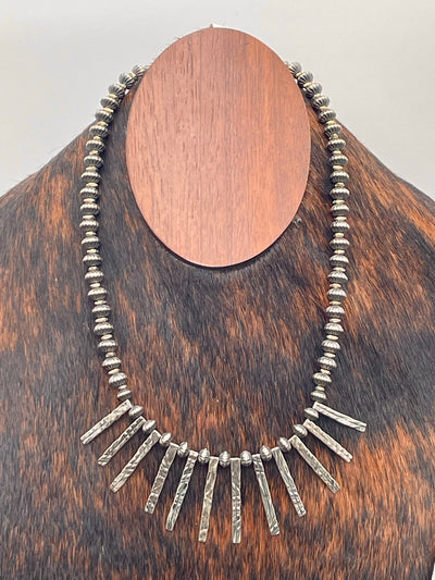 Queensland Sterling Stamped Bead Necklaces - 16"