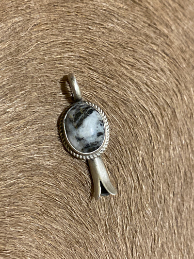 Poly Tech Flute Blossom Sterling Pendant