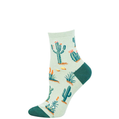 Deserted By My Cactus Mini Crew Women's Socks