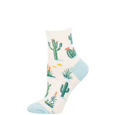 Deserted By My Cactus Mini Crew Women's Socks