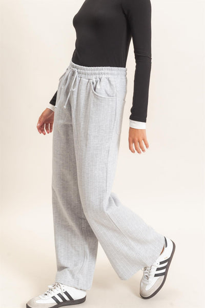 Chester Pinstripe Elastic Waist Sweatpants