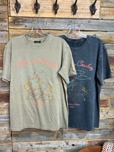 Short Sleeve Puff Ride Em Cowboy