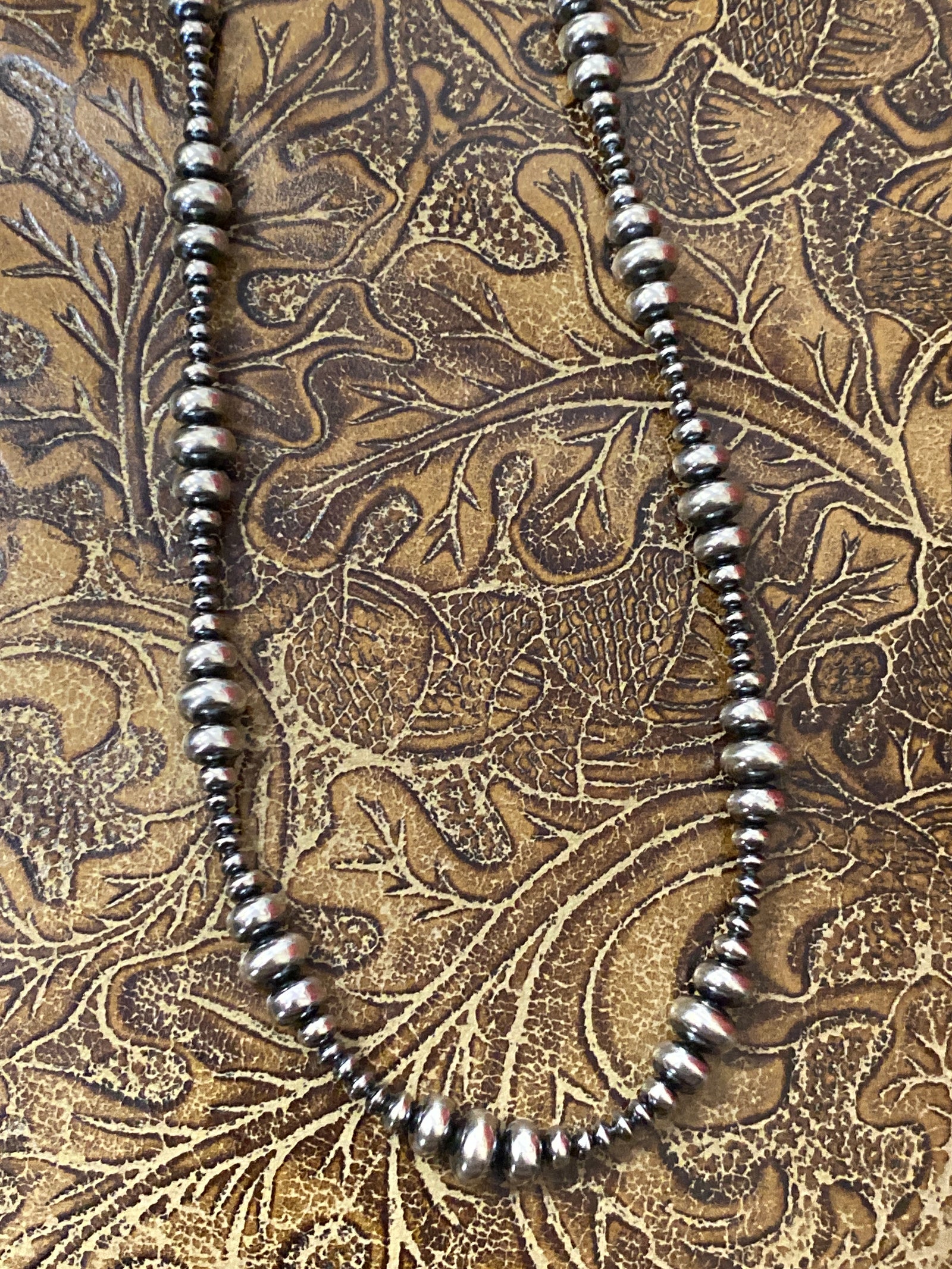 3-8mm Rondelle Bead Varied Necklace