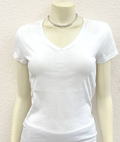 Klein Fashion Center Varied Silver Navajo Bead Necklace - 15"