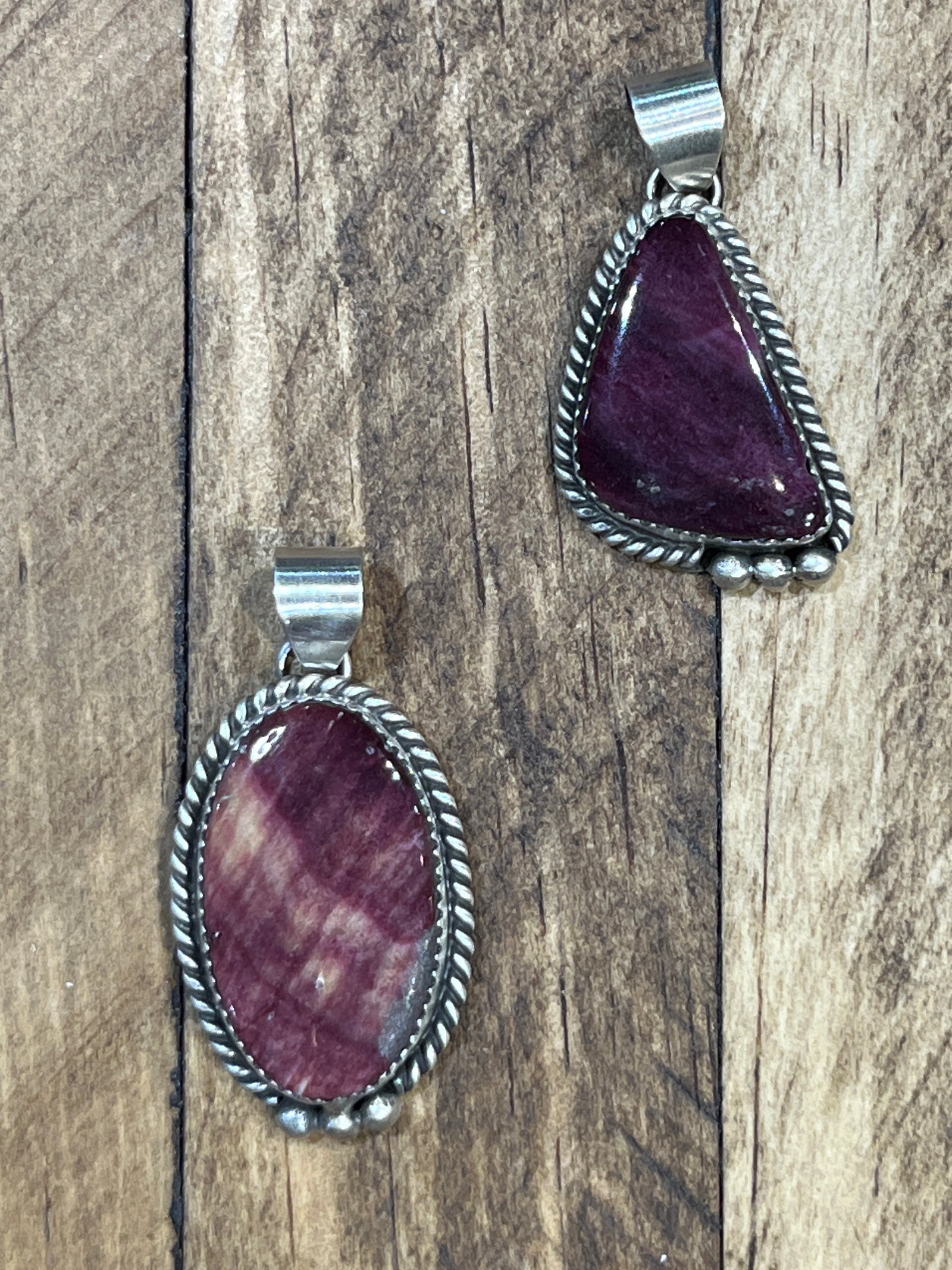 Carpathia Sterling Roped Purple Spiny Pendant