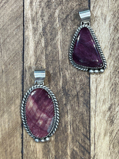 Carpathia Sterling Roped Purple Spiny Pendant