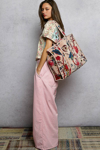 Quilted Large Everyday Tote Bag