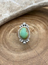 Indiana Dunes Sterling Framed Turquoise Ring