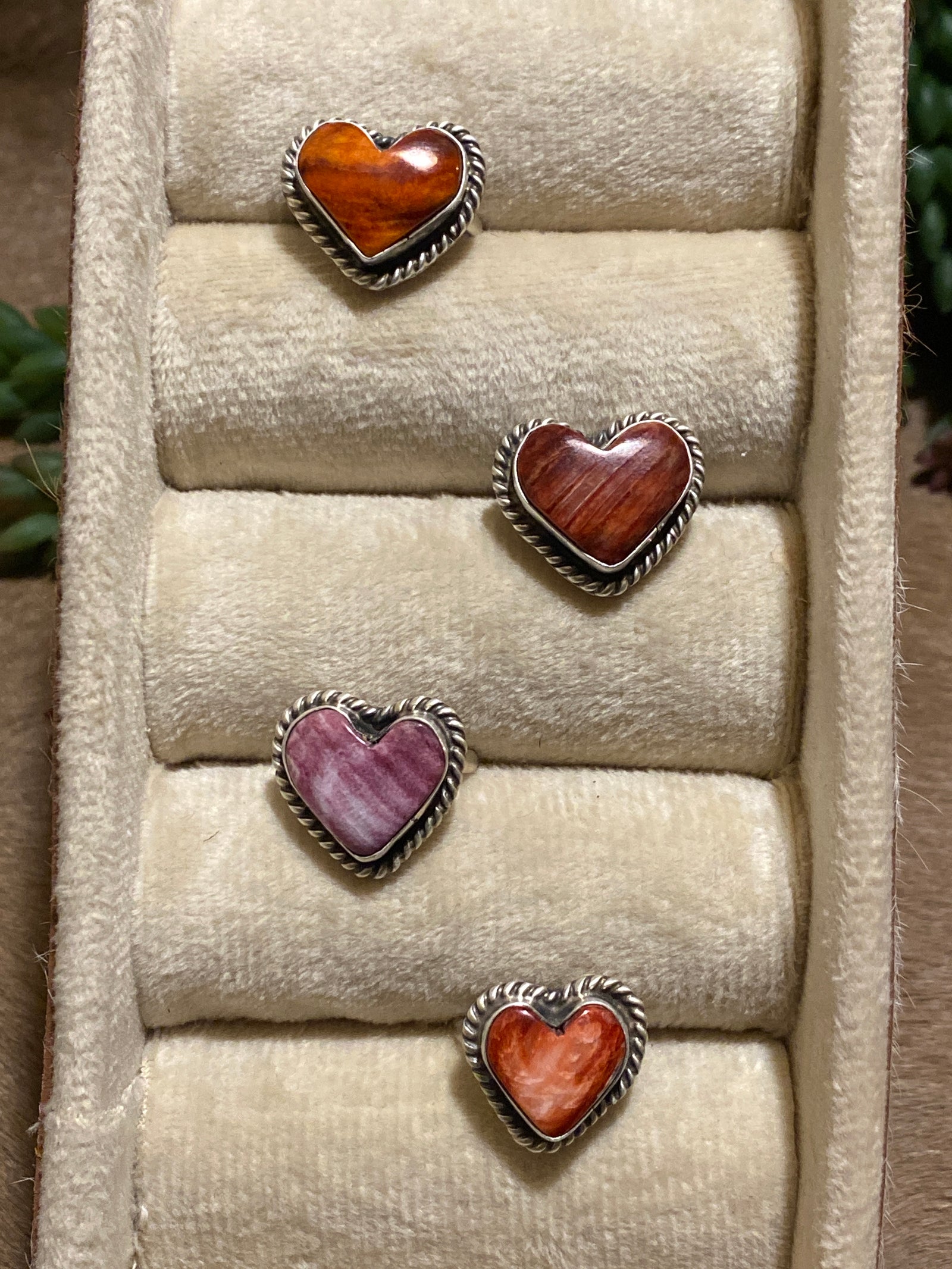 Rivercrest Roped Sterling Spiny Heart Ring - Adj