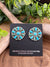 By The Sea Turquoise Flower Cluster Earrings - Blue/Green