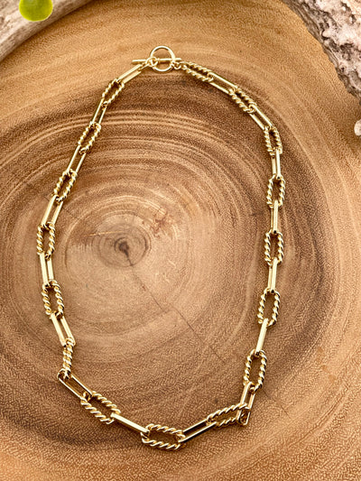 Lonnie Gold Paperclip Necklaces