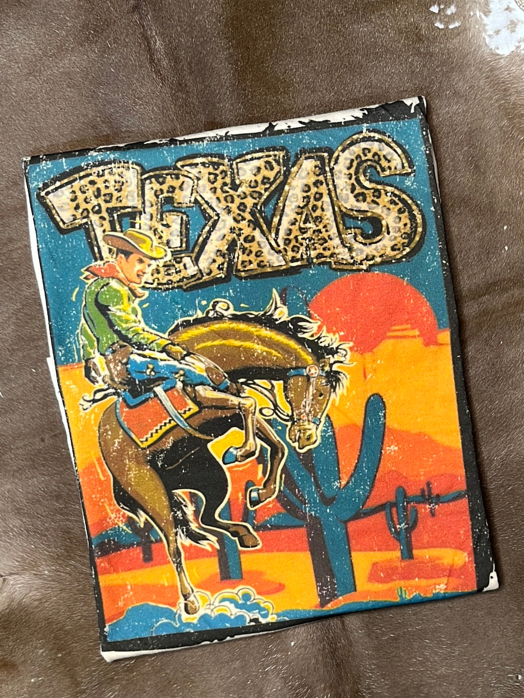 Leopard Texas Bucking Bronc