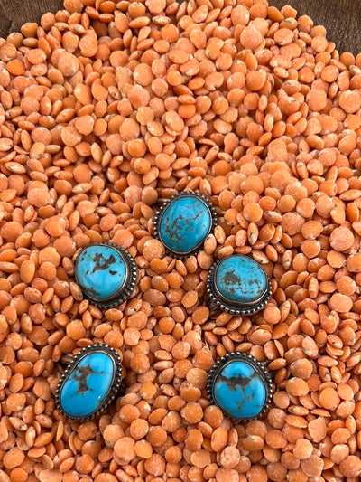 Isle Royale Sterling Dot Framed Turquoise Ring