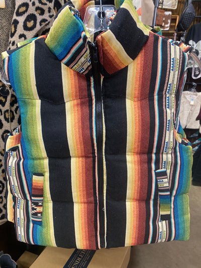 Serape Puffer Vest