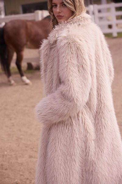 Faux Fur Long Coat