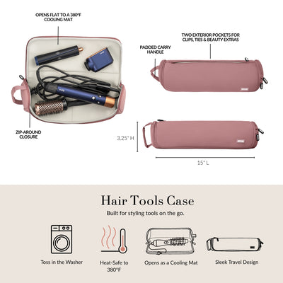 Travel Hair Tools Case - Heat-Safe and Machine Washable