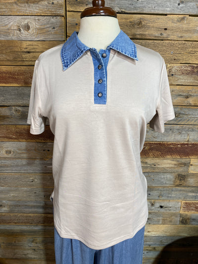Brockton Collared Top