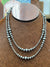 Tiffany Sterling Navajo Pearl Variated Necklace 4mm-8mm