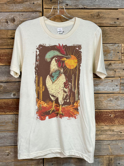 Rooster T-Shirt with Crystals