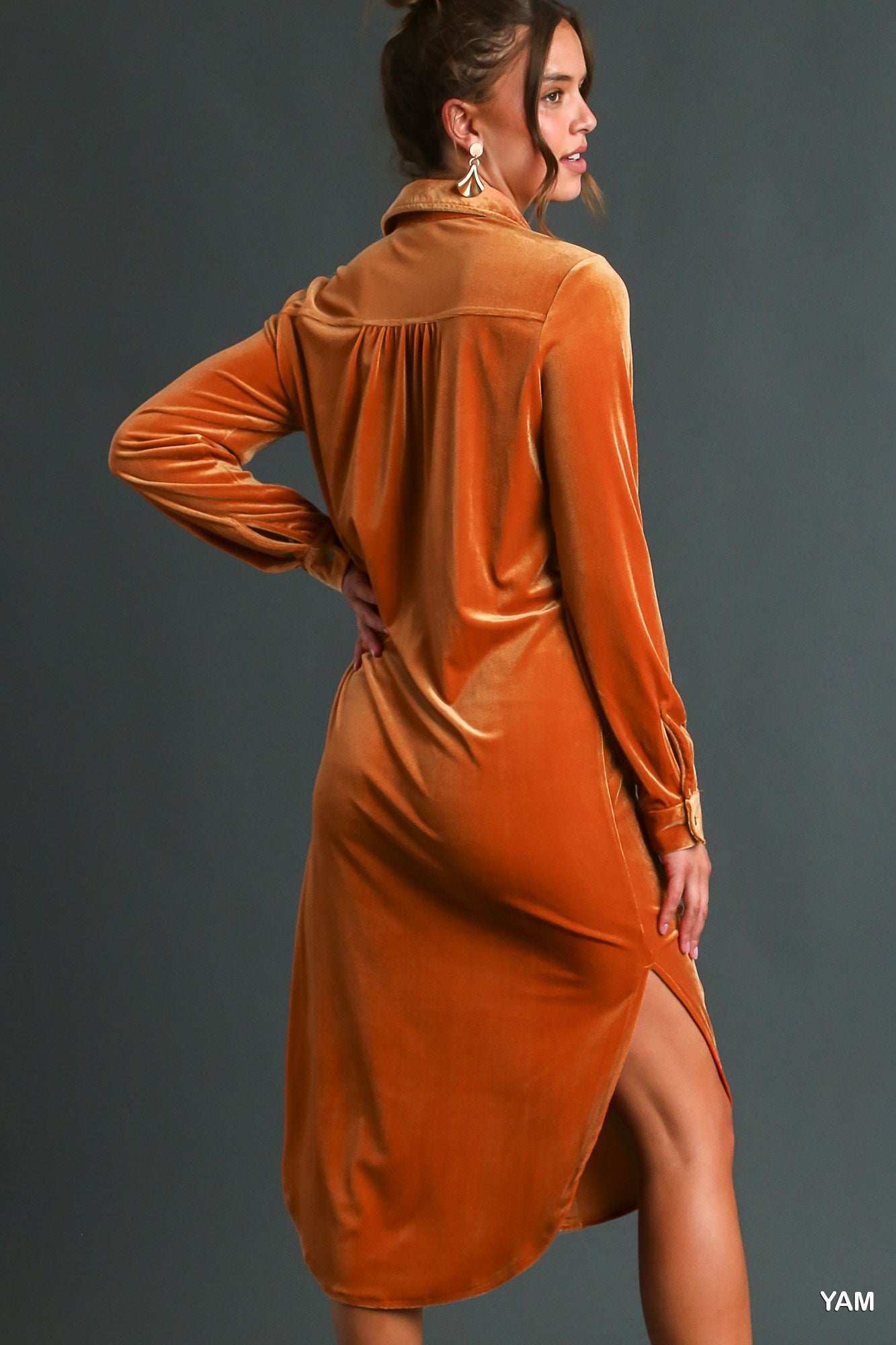 Velvet Long Dress or Duster - Accessorize In Style Velvet Long Dress or Duster - Accessorize In Style