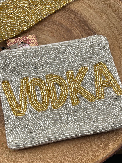 Beaded Party Beverage Pouch