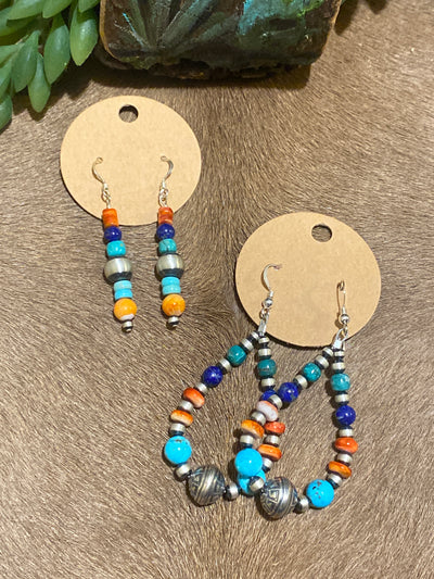 Sansom Multi Stone Sterling Earrings