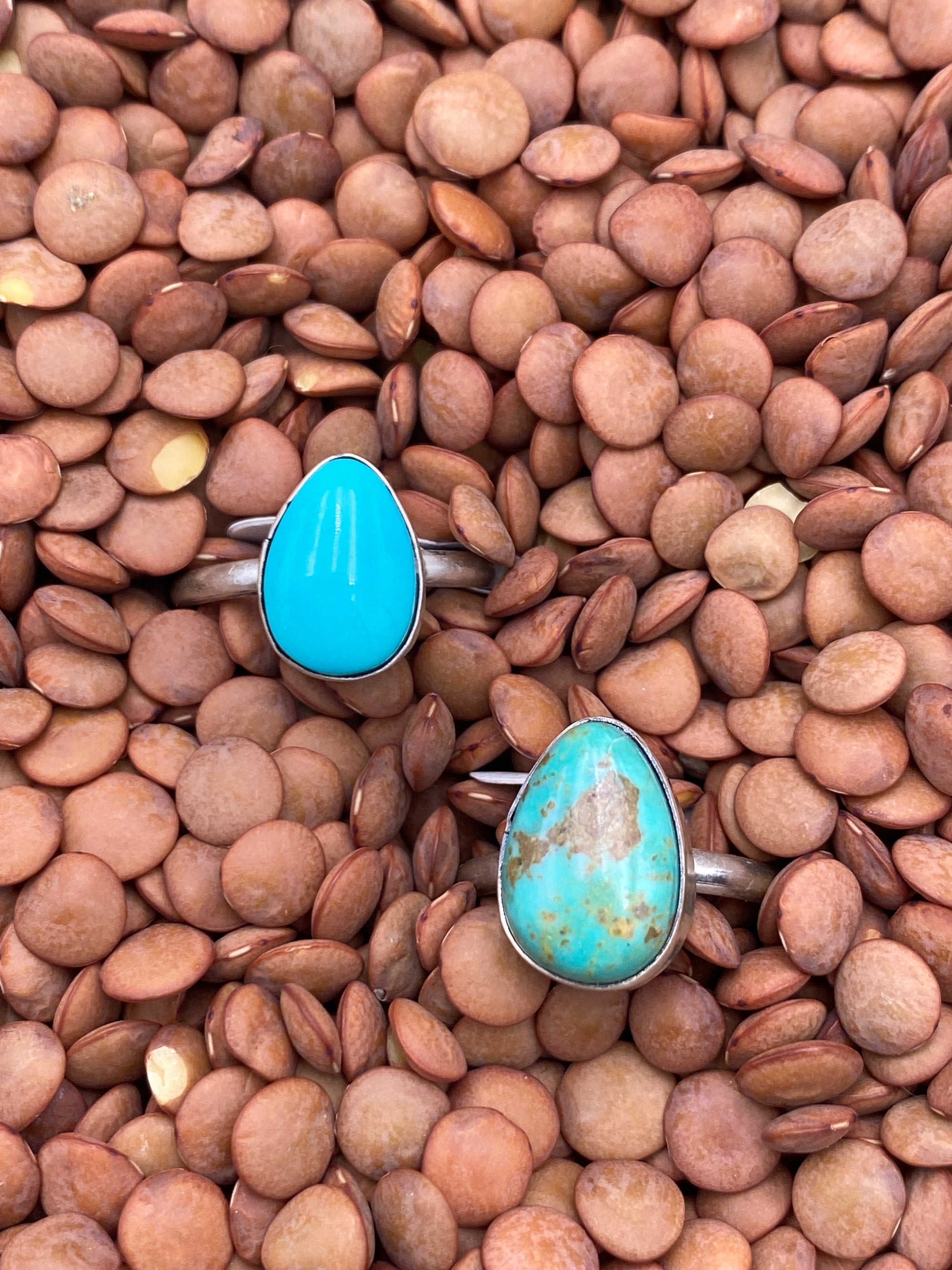Hudson Simple Sterling Turquoise Teardrop Ring
