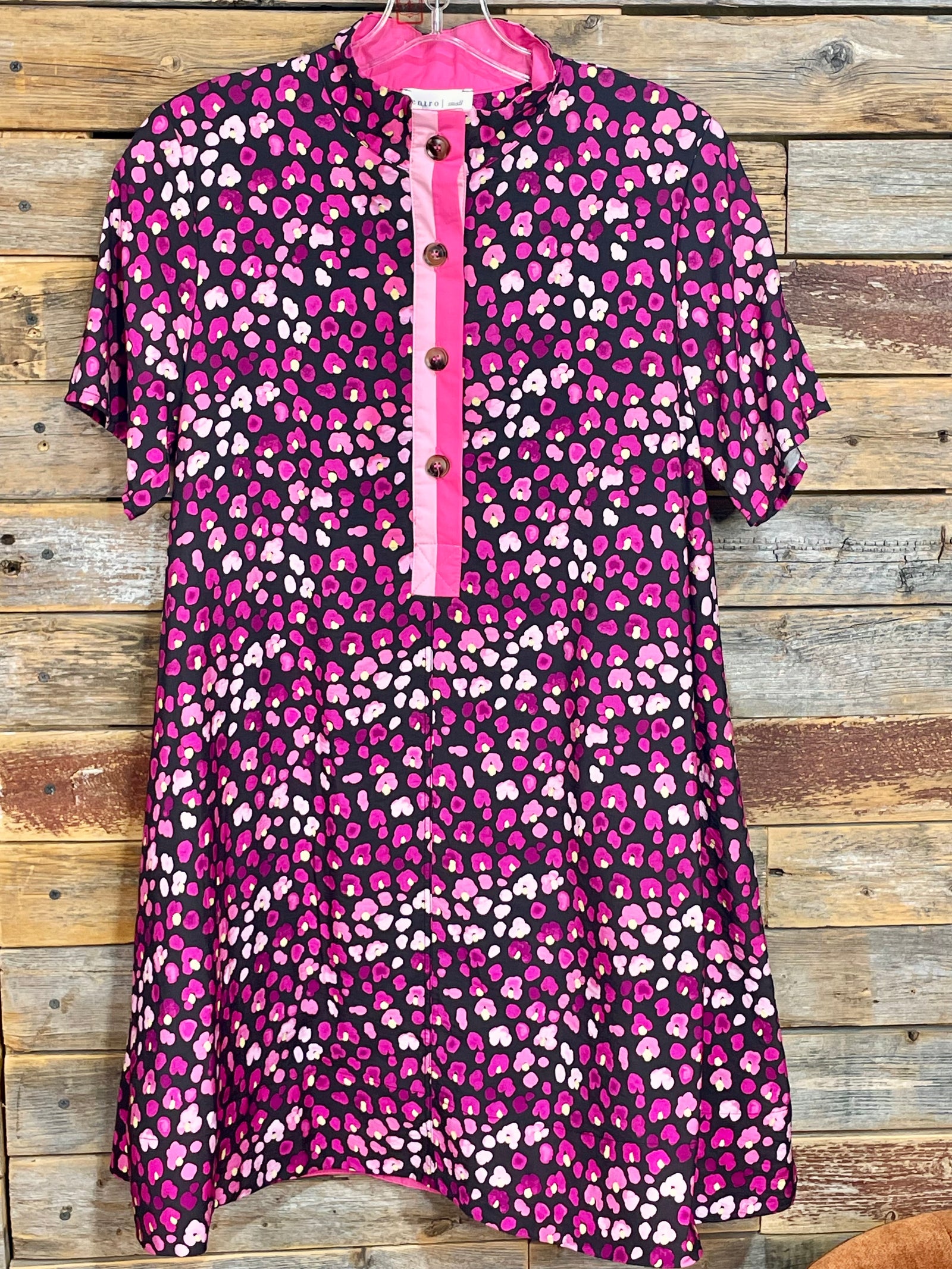 Kendal Black & Purple Floral Dress