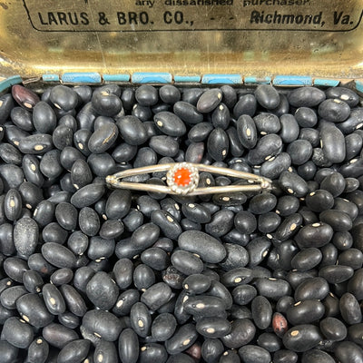 Brooklyn Sterling Center Stone Baby Cuff Bracelet