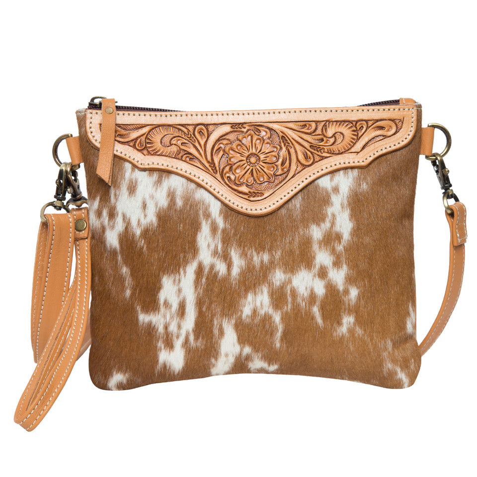Tooling Leather Cowhide Clutch Bag